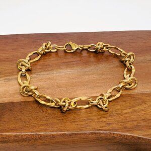 14K Gold Womens Chain Link Style Bracelet New 7" 8" 8.5" Size 14K Silver Jewelry